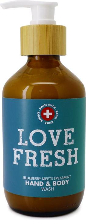 Actual product image Schnarwiler LOVE FRESH Hand & Body Wash Blueberry meets Spearmint (250 ml)