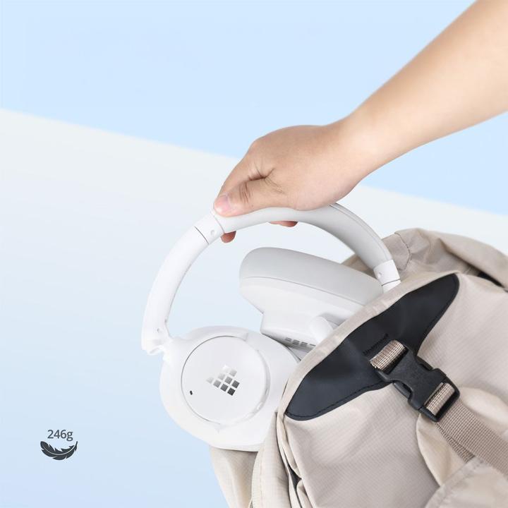 Actual product image Tronsmart Sounfii Q20 ANC On-Ear Bluetooth 5.3 Wireless Headphones - White (ANC, 60 h, Cable, Wireless)
