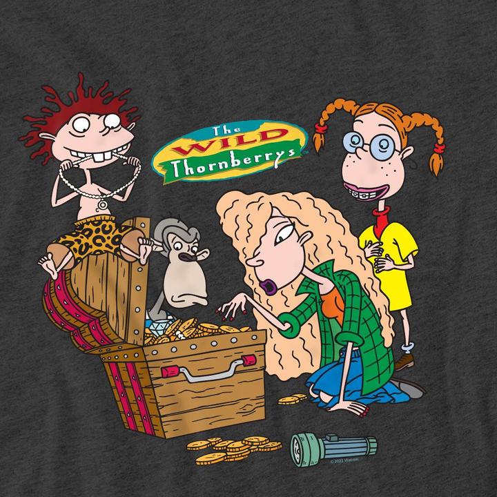 Actual product image The Wild Thornberrys Unisex Adult Treasure Hunt T-Shirt (XXL)