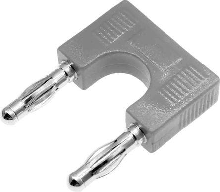 Image du produit Rs Pro Fiche banane 4 mm Gris Mâle 32A 30V