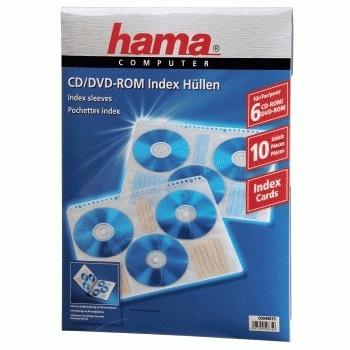 Immagine prodotto Hama 1x10 maniche di indice per CD-ROM