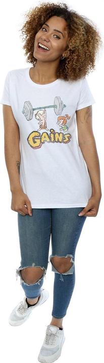 Immagine prodotto The Flintstones Bam Bam Gains Distressed Maglietta Donna (L)
