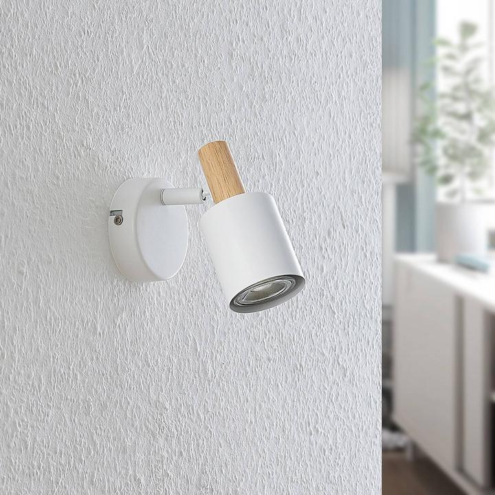 Produktbild Lindby Junes LED-Wandstrahler, einflammig, weiss (GU10)
