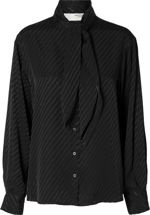 Image du produit Selected Femme Blouse en satin à noeuds (42)