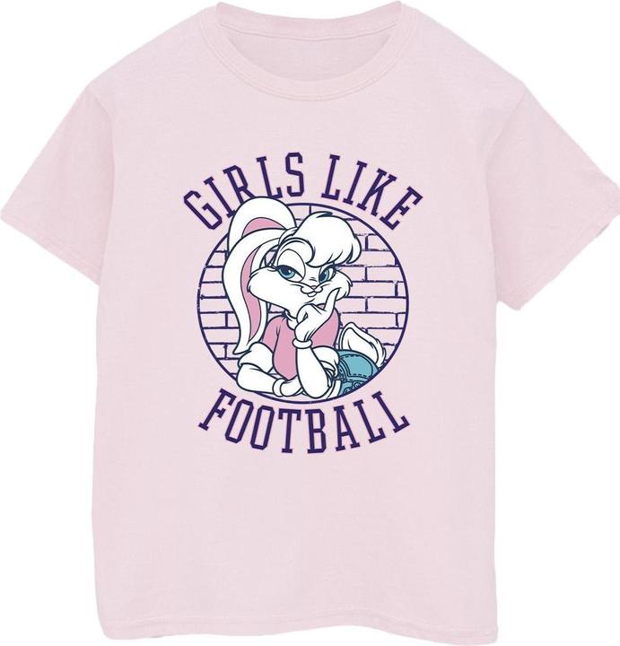 Actual product image Looney Tunes Mens Lola Bunny Girls Like Football T-Shirt (S)