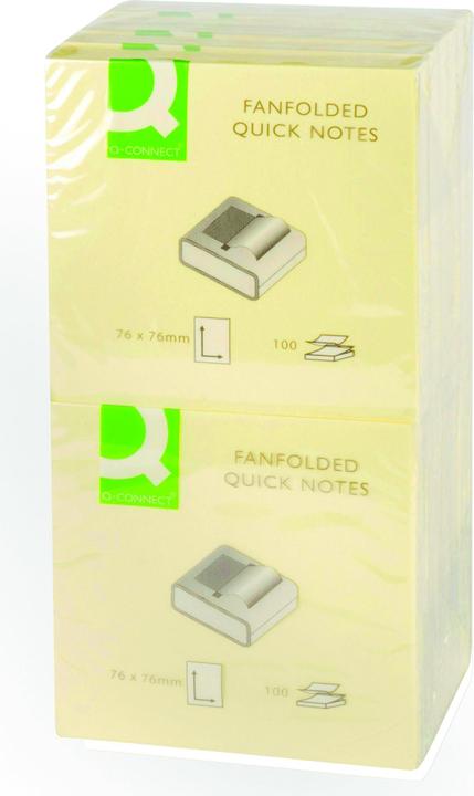 Immagine prodotto Q-Connect Note adesive Z-Quick Notes giallo (76 x 76 mm)