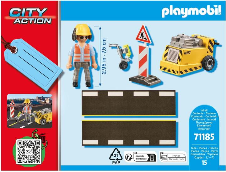 Actual product image Playmobil Construction worker with edge cutter (71185, Playmobil City Action)