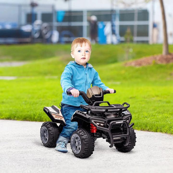 Immagine prodotto Swisshandel24 Auto elettrica per bambini Quad elettrico ATV LED, per 18-36 mesi Nero 70 x 42 x 45 cm (6 V)