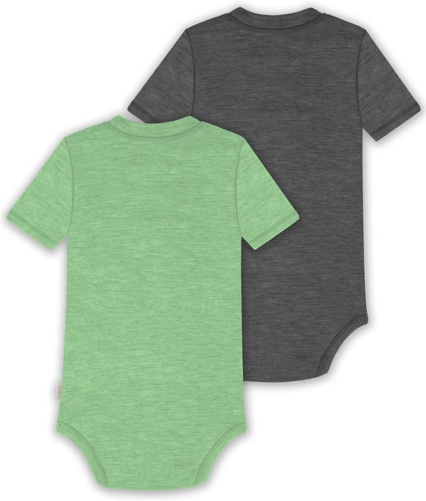 Produktbild Normani 2er Set Baby Merino Kurzarmbody „Tihoi" - 9321 (92)