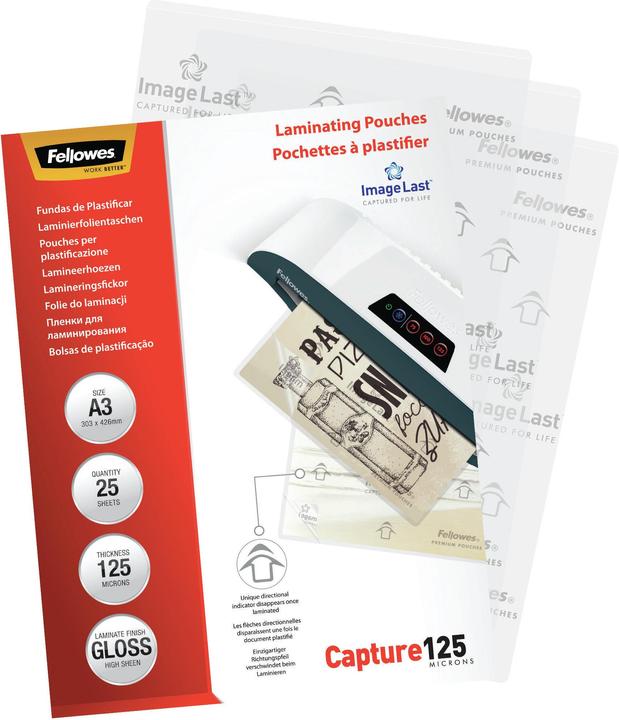 Actual product image Fellowes Capture 125 (A3, 25 Piece, 125 µm)
