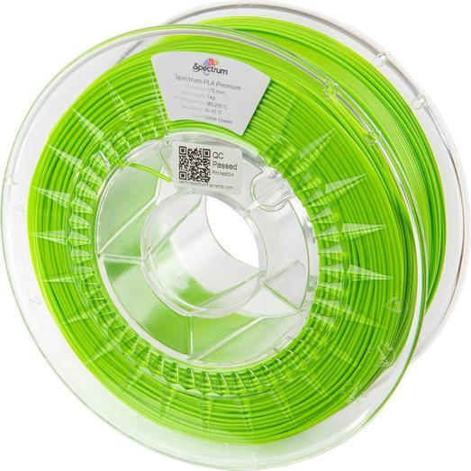 Actual product image Filament Premium PLA Lime Green 1.0kg 1.75mm (PLA, 1.75 mm, 1000 g, Green)