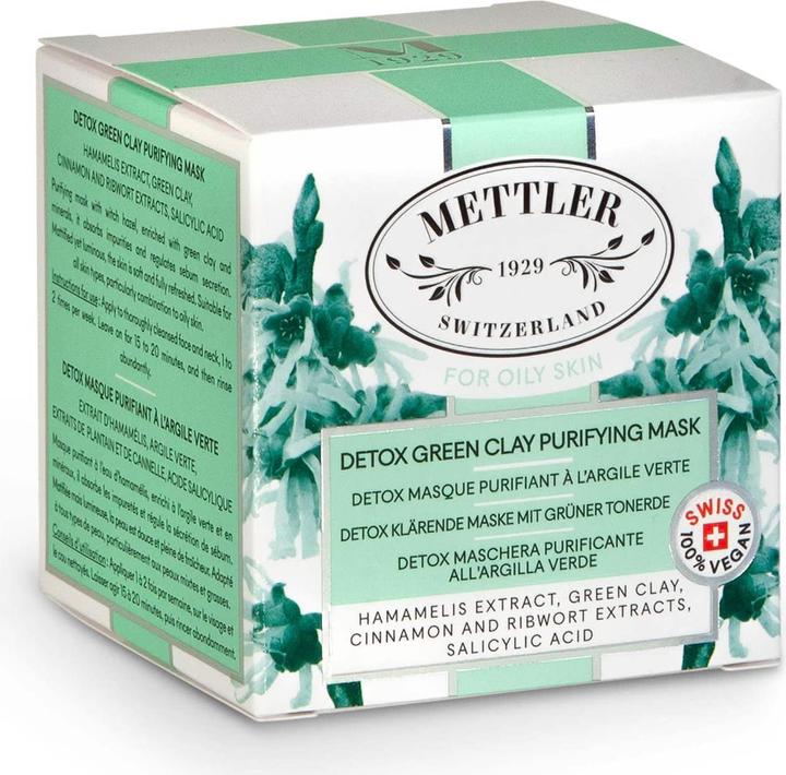 Image du produit Mettler1929 Detox masque purifiant à l'argile vert (50 ml)