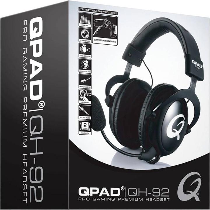 Actual product image QPAD QH-92 RGB stereo gaming headset black (Cable)