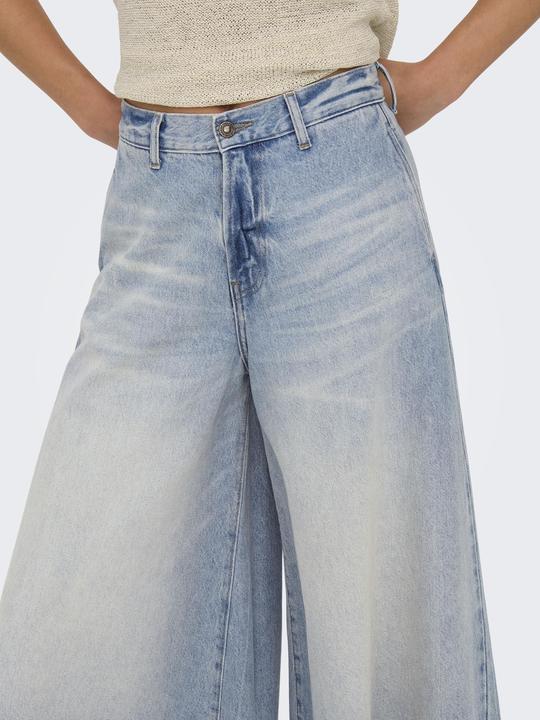 Produktbild Only ONLLA Hohe Taille Weiter Beinschnitt Jeans-Shorts Jeans-Shorts (L)