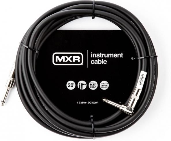 Productafbeelding Mxr Standaard instrumentkabel haaks 6m, zwart (6 m)