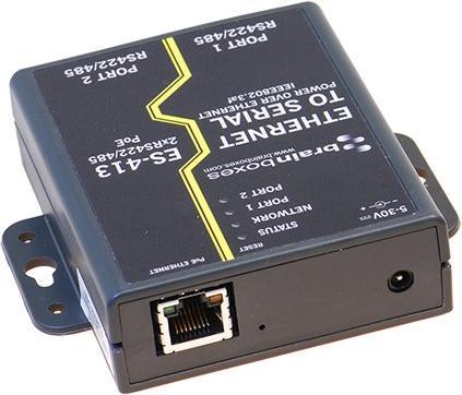 Immagine prodotto Brainboxes Server di dispositivi seriali PoE con adattatori rimovibili, 100Mbps, porte seriali - 2, RS422 /