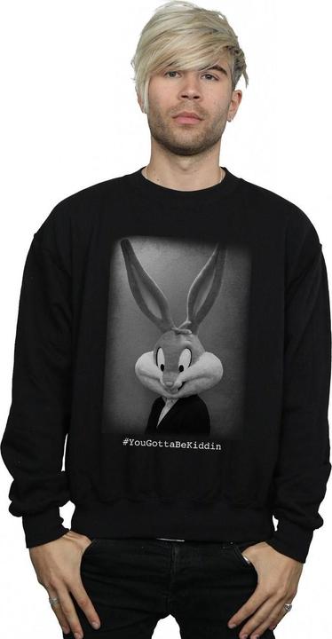 Actual product image Looney Tunes Mens Bugs Bunny Yougottabekiddin Sweatshirt (M)