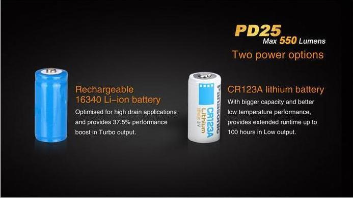 Image du produit Fenix Pd25 (9.30 cm, 550 lm)