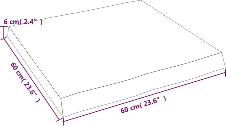 Actual product image VidaXL Chaim (60 x 60 x 6 cm)