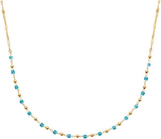 Produktbild Lara HALSKETTE - 40+5CM - BLAUER KRISTALL