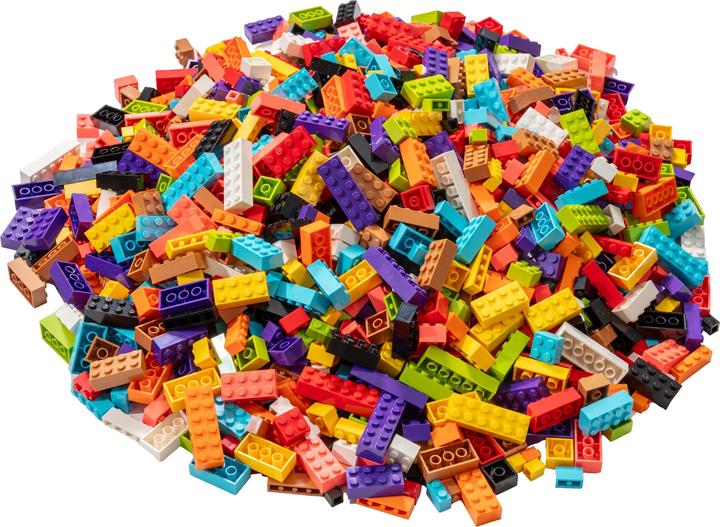 Produktbild LEGO Hochsteine Bunt gemischt - 160 gr. - ca. 100 Stück - Colorful basic bricks mix - NEU (LEGO Zubehör)