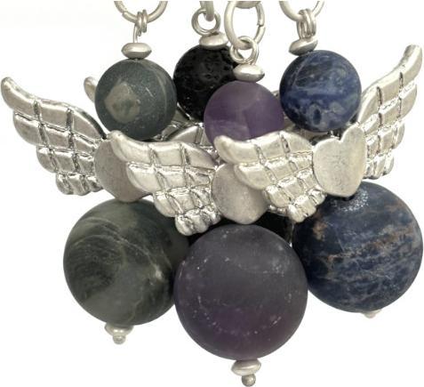 Immagine prodotto Andreani Bracciale con amazzonite autentica (80 cm, Pietre, Nude, Vetro, Marrone, Metallo)