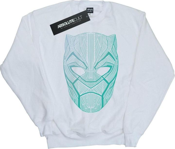 Actual product image Boys Black Panther Tribal Mask Sweatshirt (152, 158)