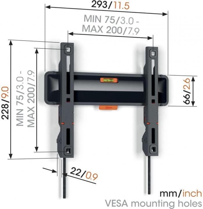 Actual product image Vogels TVM 3205 (Wall, 50", 30 kg)