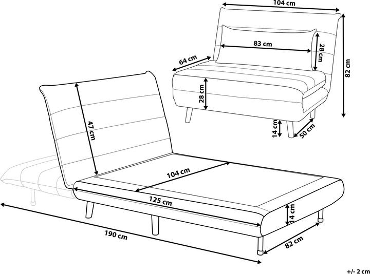 Actual product image Beliani Setten (2 person sofa)
