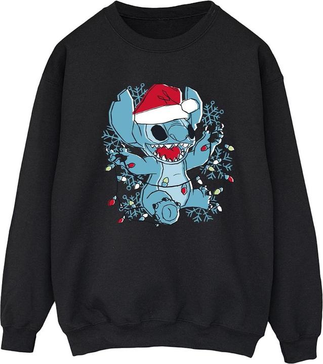 Disney Lilo And Stitch Christmas Lights Sketch Sweatshirt (XXL)