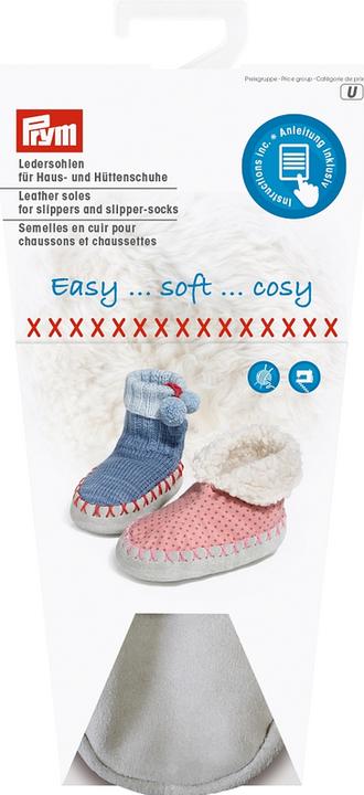 Prym Ledersohlen Haus-Hüttenschuhe Grösse 24 - 26
