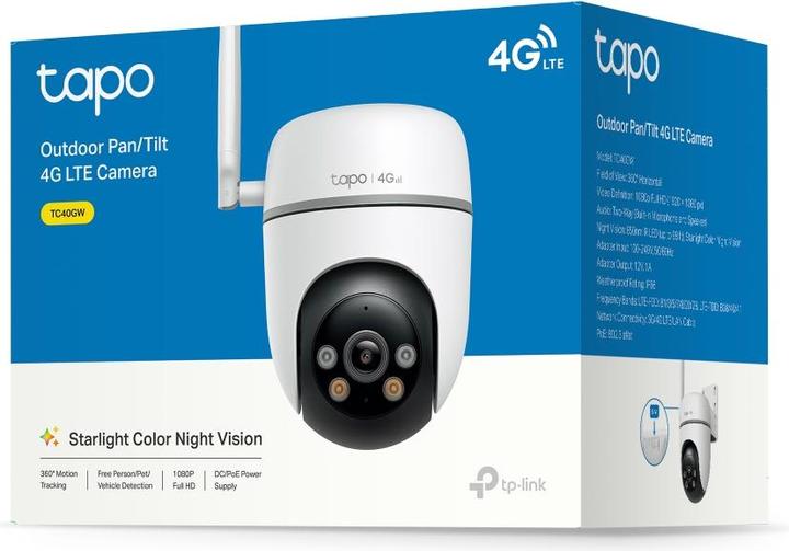 Image du produit TP-Link Caméra extérieure Pan/Tilt 4g Lte (1920 x 1080 Pixels)
