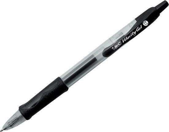 Immagine prodotto Bic 12 penne gel Gel-ocity nero/trasparente 0,3 mm, colore di scrittura: nero (Nero, 12 x)