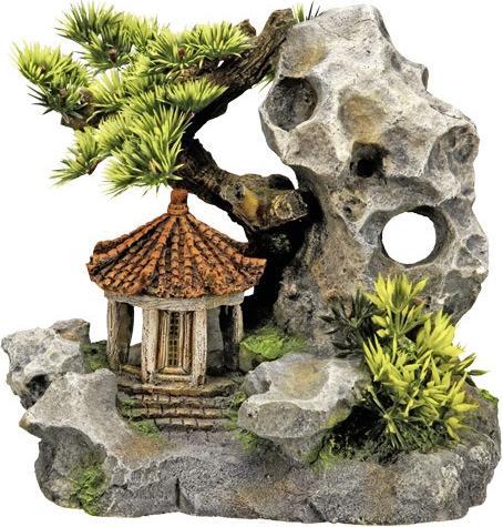 Image du produit Nobby Aqua Ornaments TEMPLE À BOUCLE avec plantes (Décoration, autres éléments)