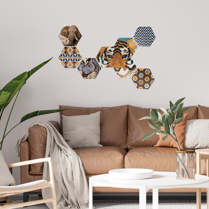 Actual product image Ses Beedz Art - Hex Tiles Safari