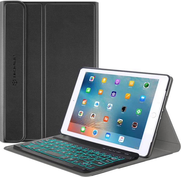 Image du produit Techsuit - CozyTab Case (with RGB Wireless Magnetic Keyboard) - iPad Mini 4 / Mini 5 - Black (IPad Mini 4)