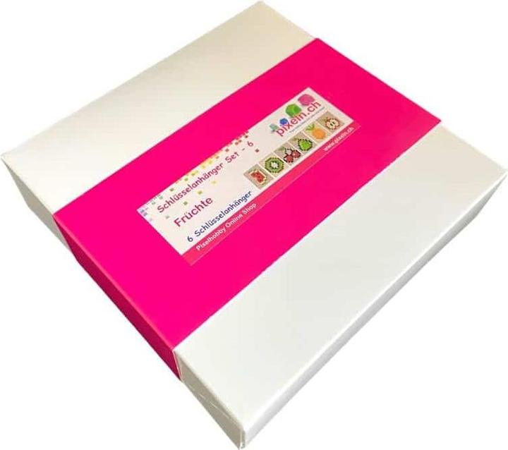 Actual product image Pixelhobby Schlüsselanhänger 6er Geschenk Set - Früchte