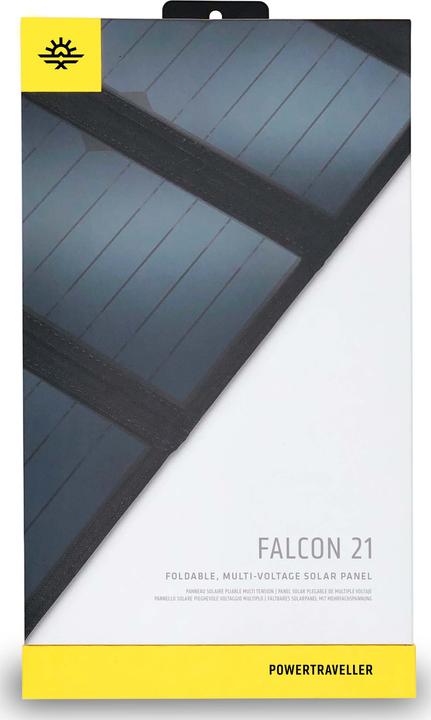Produktbild Powertraveller Solarladegerät Falcon 21 mit 1x USB-A und 1x DC-Output (21 W, 0.47 kg)