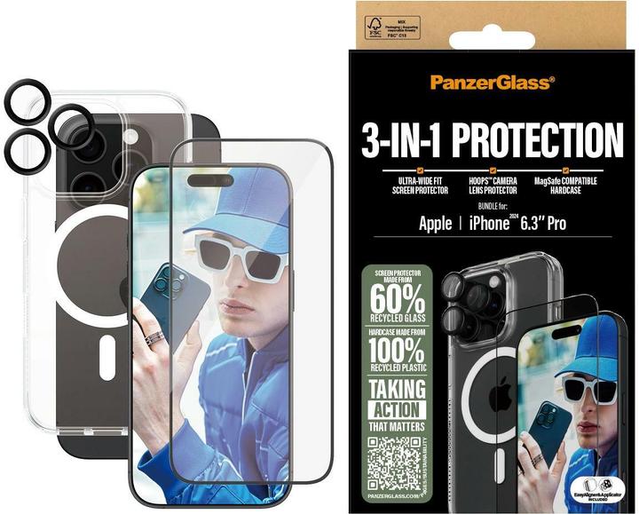 Image du produit PanzerGlass Bundle Ultra Wide FIt Glass + Case + Lens (1 pièce(s), Apple iPhone 16 Pro)
