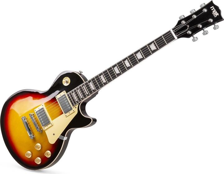 Actual product image Max Electric Guitar GigKit - Sunburst (Electric guitars set, Body: Lime, Neck: Lime, Fingerboard: basswood)