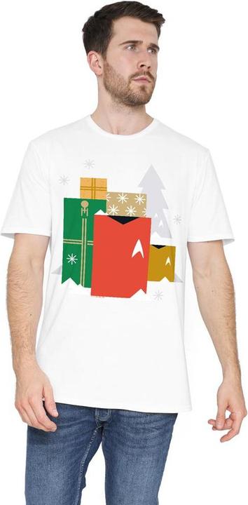 Actual product image Star Trek: The Original Series Mens Present Christmas T-Shirt (L)