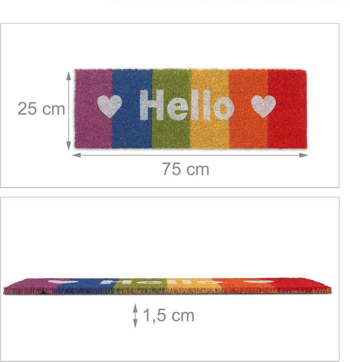 Actual product image Relaxdays Doormat (75 x 25 x 1.5 cm)