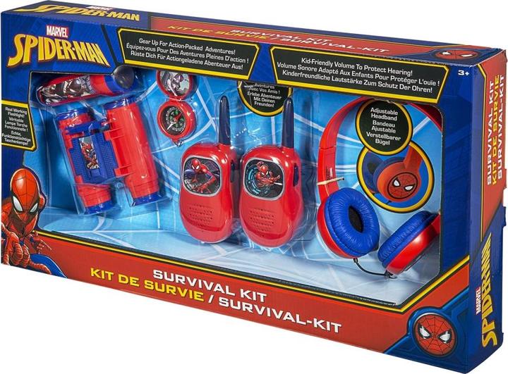 Actual product image eKids Spiderman Set Adventure 5in1: torch, compass, binoculars, walkie-talkie, headset SM-V302