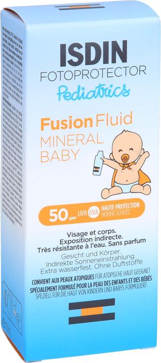 Actual product image Isdin Photoprotector Pediatrics Mineral Baby 50, 50 ml EMU (Suntan cream, 50 ml)
