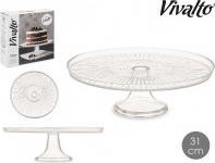 Vivalto pie dish with foot 31cm with lucente rim