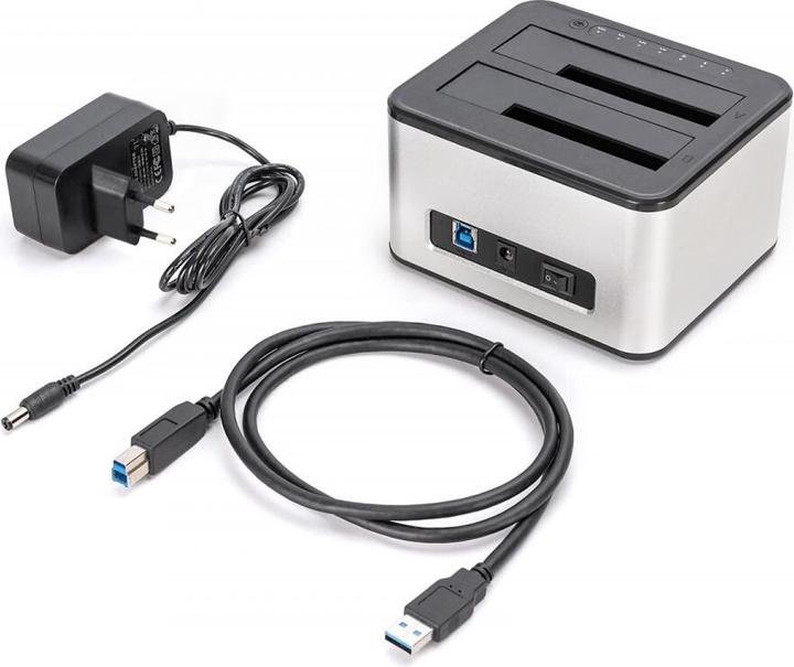 Actual product image Digitus USB 3.0 dual SATA HDD docking station 2.5"/ 3.5