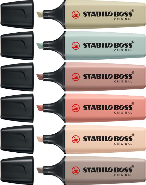 Immagine prodotto STABILO BOSS NATURE COLORS - evidenziatore (colore assortito, 5 mm, 6 x)