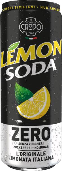 Image du produit Crodo Lemon Soda La Limonata ZERO caisse Italie (24 x 33 cl)