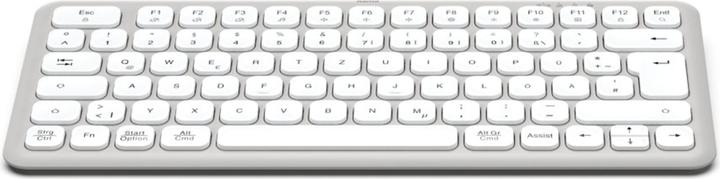 Actual product image Hama Multi-Device-Tastatur WK-500 kabellos Funk u. BT klein WS QWERTZ (DE, Wireless)
