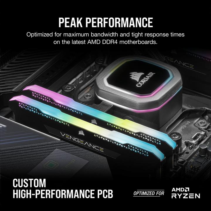 Produktbild Corsair Vengeance RGB Pro SL (2 x 8GB, 3600 MHz, DDR4-RAM, DIMM)